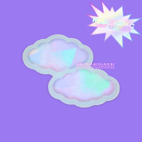 HOLOGRAPHIC Cloud Barrette / Deco Mold