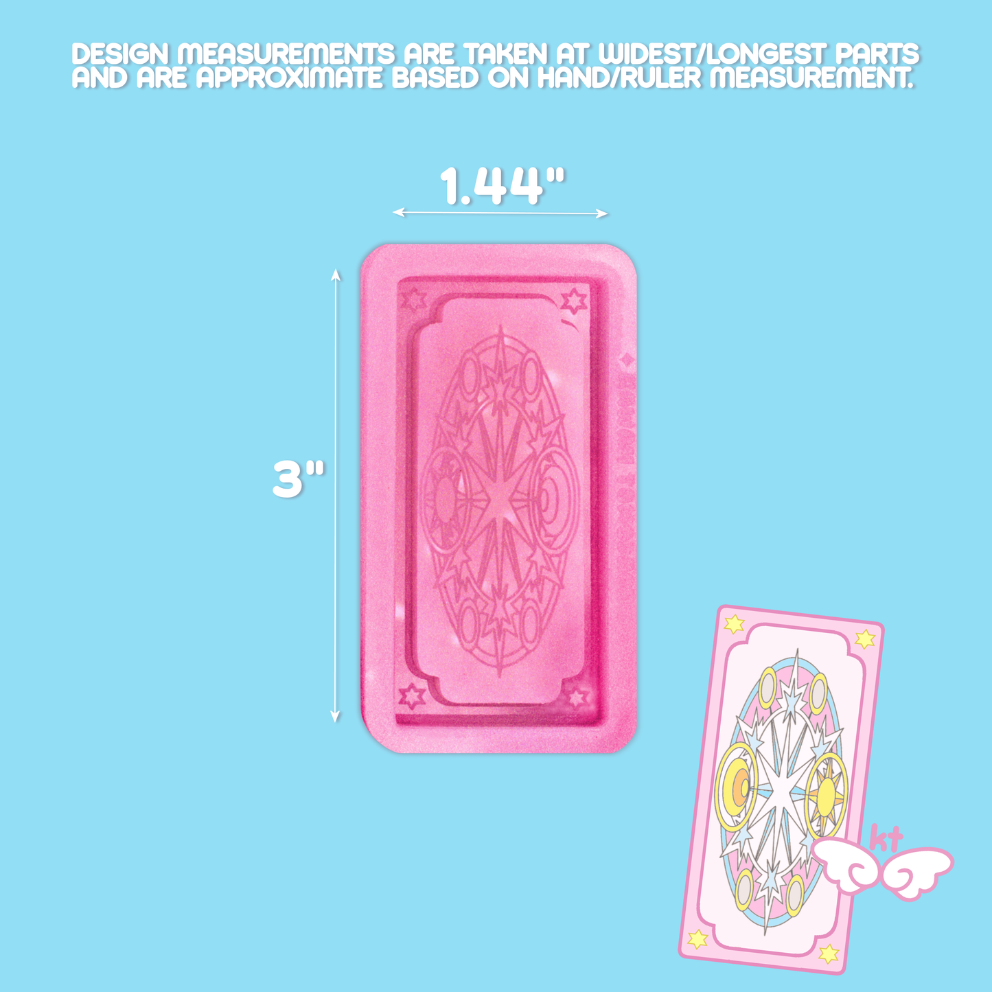 Magical Girl Card Shaker Silicone Mold - Manga, Cosplay