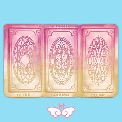 Magical Girl Card Set of 3 Silicone Mold - Cosplay, Manga