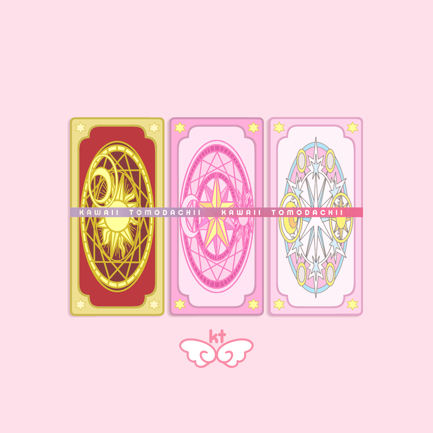 Magical Girl Card Set of 3 Silicone Mold - Cosplay, Manga