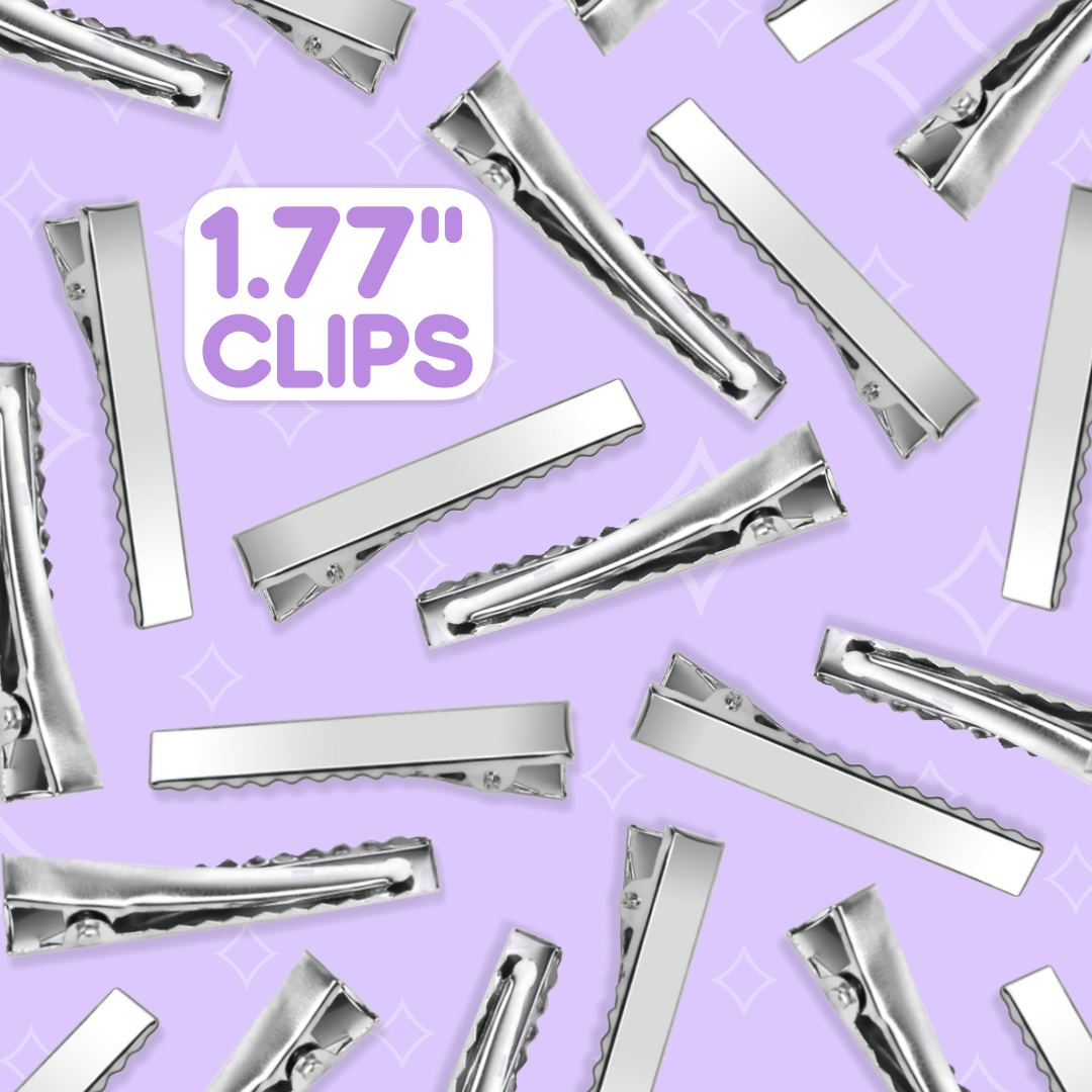 1.77" Alligator Clips for DIY Barrettes/Bows