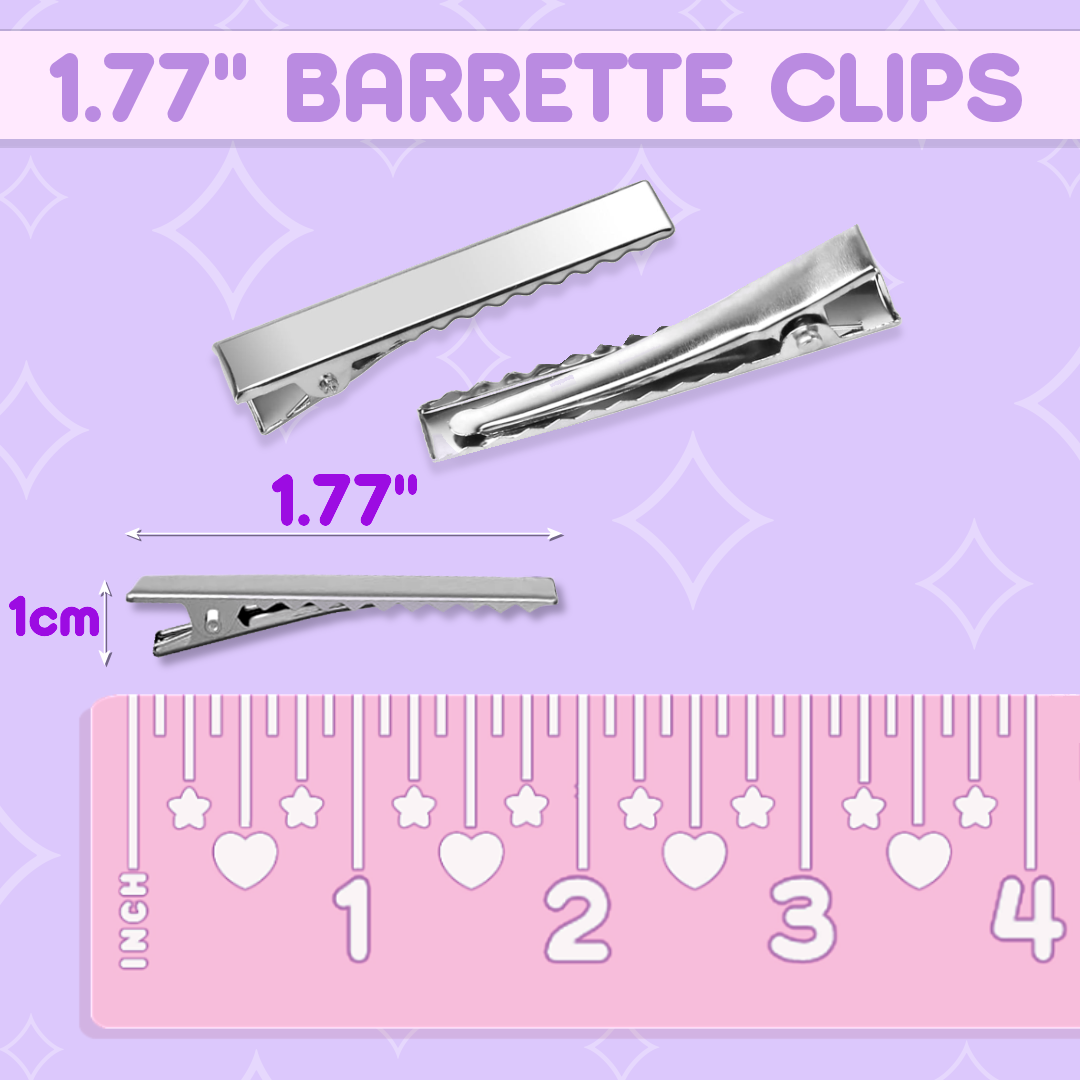 1.77" Alligator Clips for DIY Barrettes/Bows