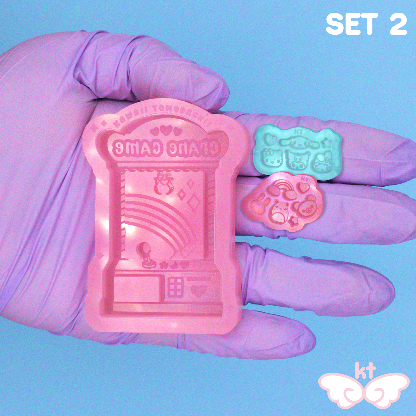 Crane Game Shaker & Bits Silicone Molds