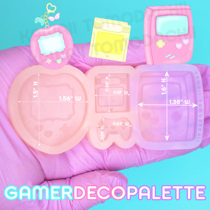 Gamer Deco/"Flat" Designs Silicone Palette Mold for Resin Art