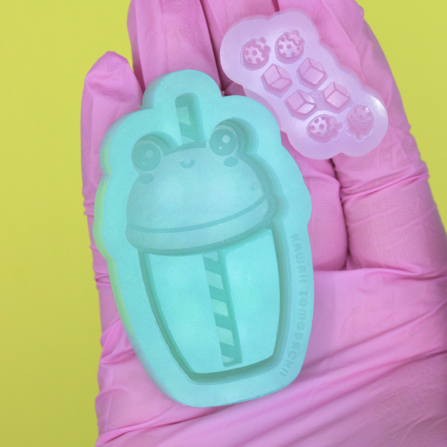 Kawaii Frog Boba Cup Shaker Style Mold for Resin Art