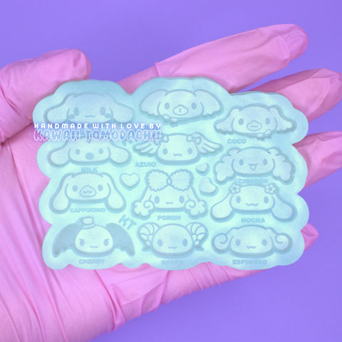 Puppy Head Cuties Mold - Great for Deco, Charms & More!