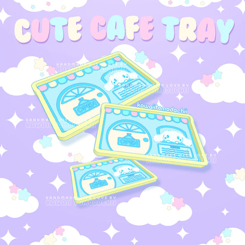 Fluffy Woof Cutie Cafe Tray Silicone Mold for Resin Casting