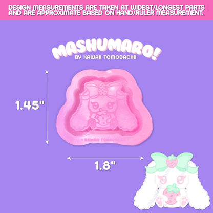 Mashu Bunny Shaker Mold - Mashumaro the Marshmallow Bunny (YOU CHOOSE!)