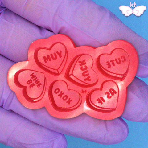 Candy Hearts Silicone Mold