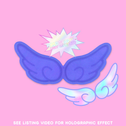 HOLOGRAPHIC Wings Barrette Mold