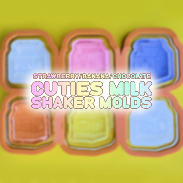 Cutie Milk Shaker Mold - Strawberry, Banana, Chocolate