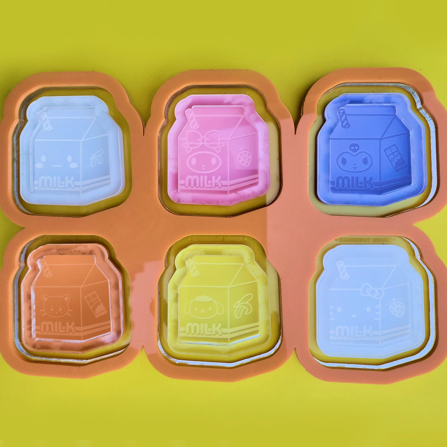 (Bundle of 6!) Cutie Milk Shaker Molds