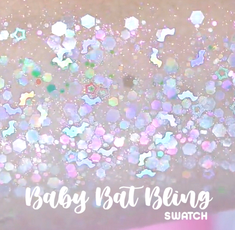 BABY BAT BLING! - Glitter Mix With Holographic Bats