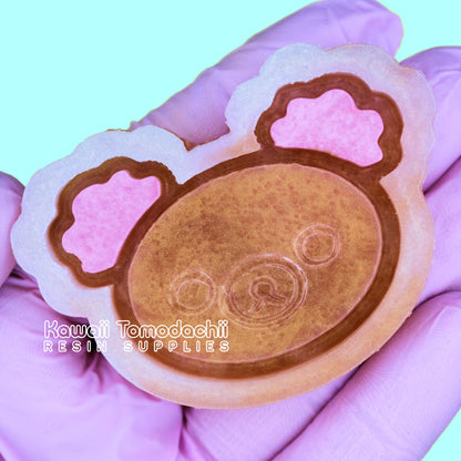 Kawaii Bear Head Grippie Shaker Silicone Mold