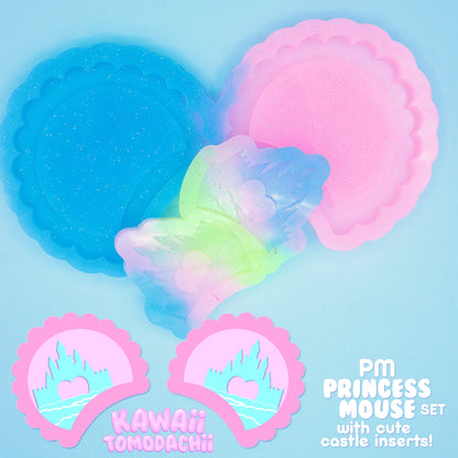 Kawaii Mouse or Bear Shaker Ears Silicone Mold - ALONE or SET, You Choose!