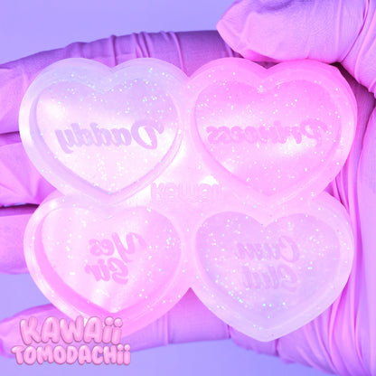 DDLG - ADULT KINK Candy Heart Charm Size Cabochon Mold