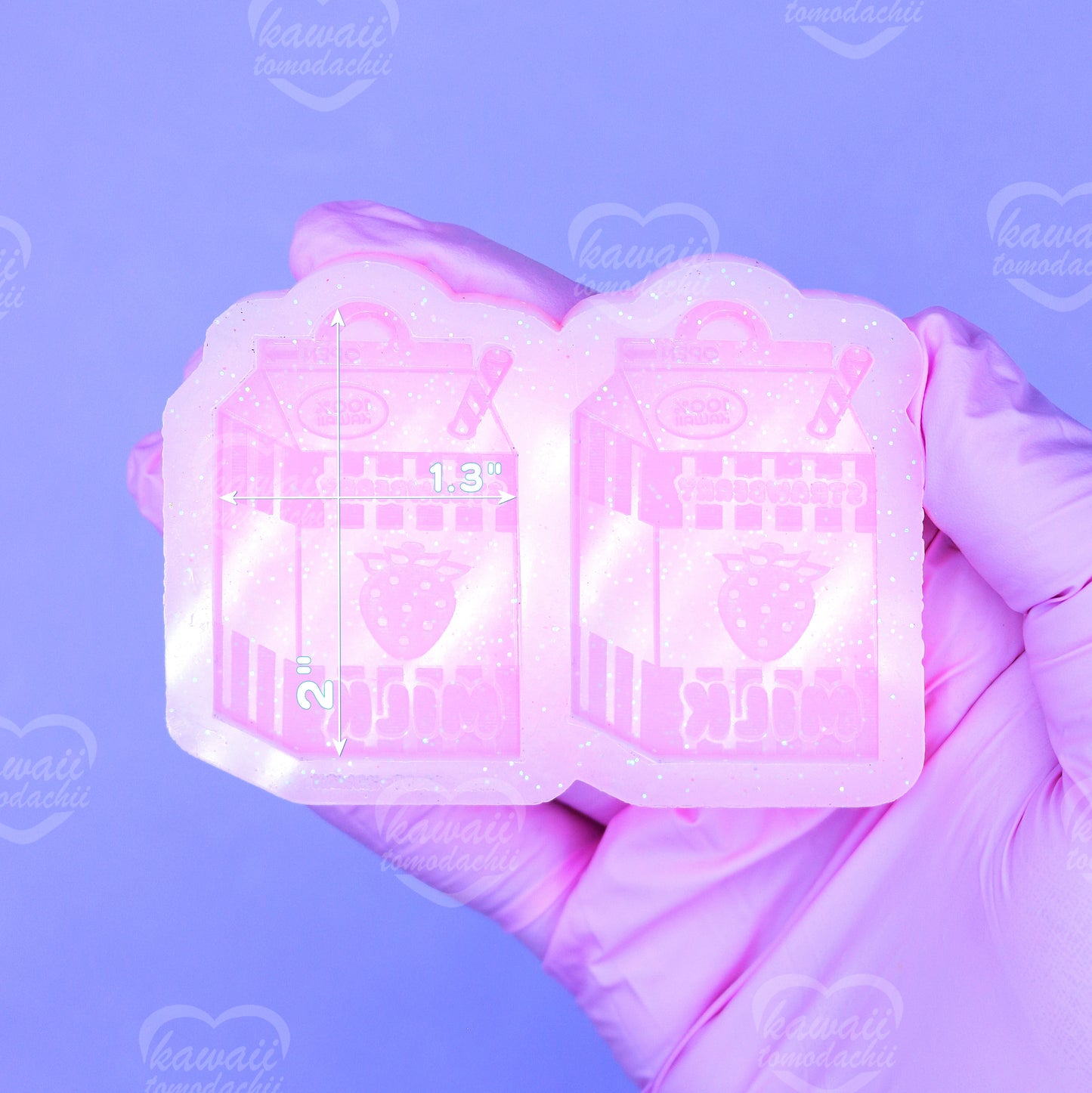 Strawberry Milk Earring Mold