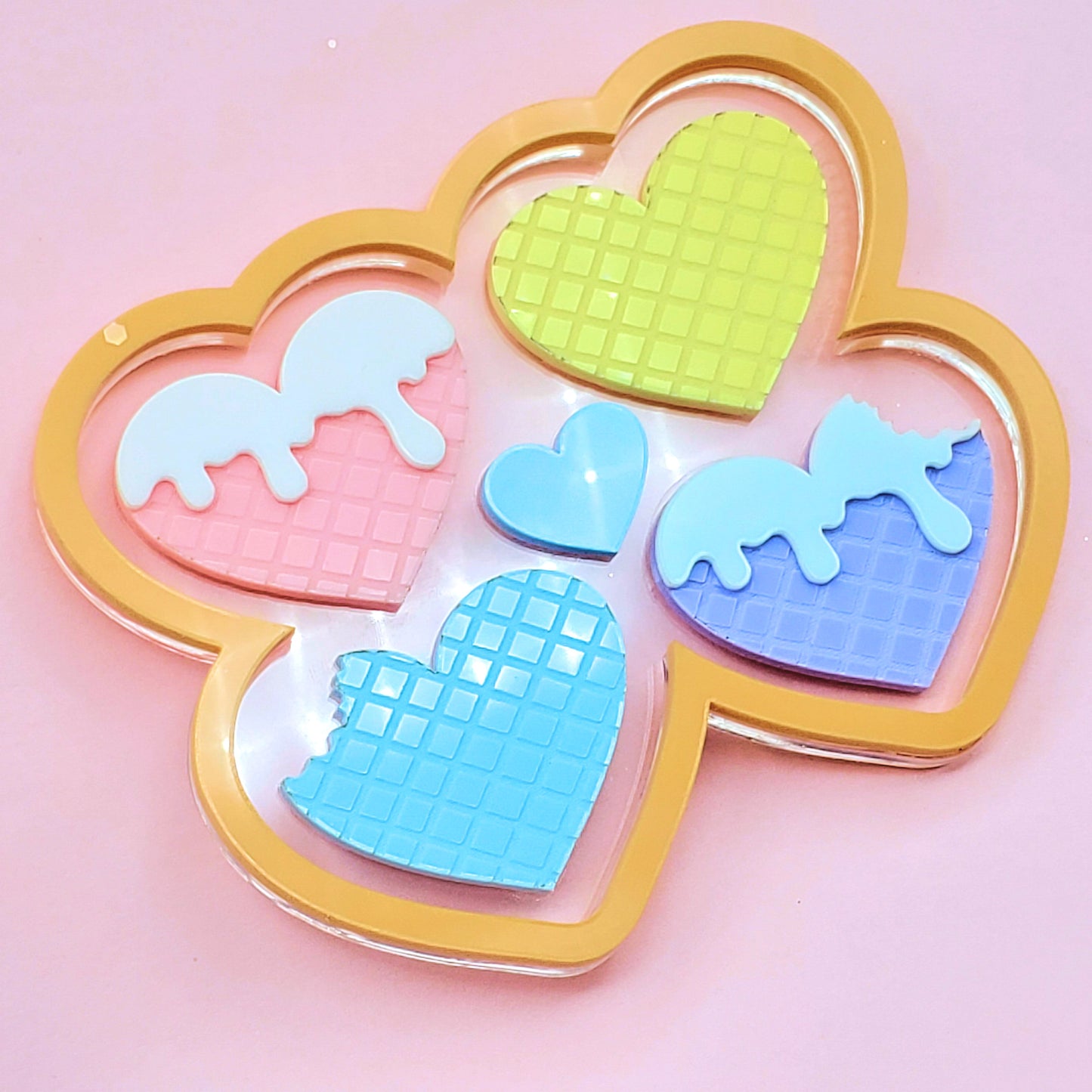 Heart Sugar Wafers Mold