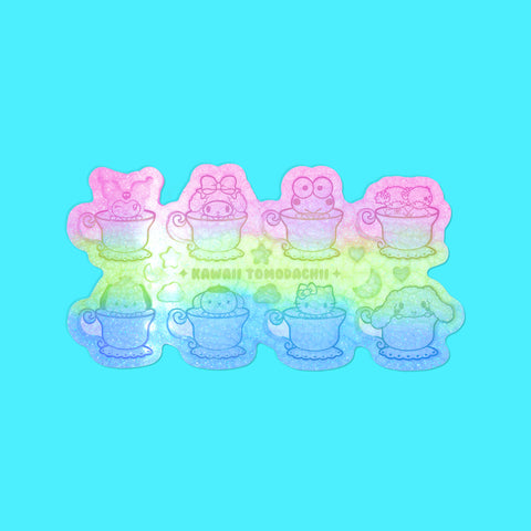 Cute Teacups Palette Mold