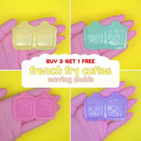 French Fry Cutie Earring Molds (YOU CHOOSE!)