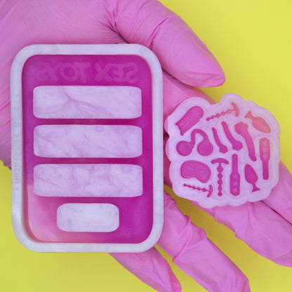 Sex Toy Vending Machine Shaker Silicone Mold SET