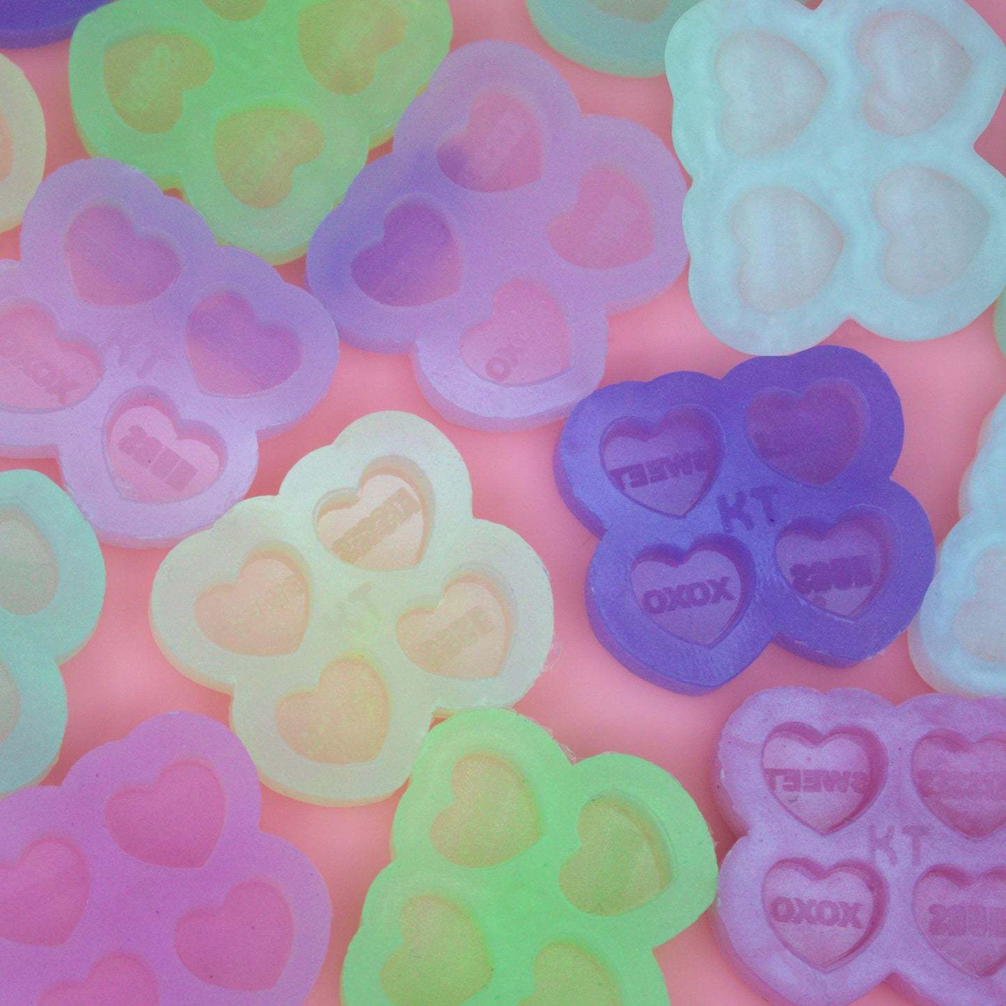 Small Candy Hearts Silicone Mold