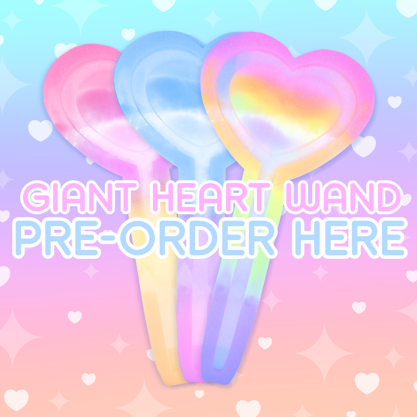 GIANT Heart Wand Shaker Silicone Mold